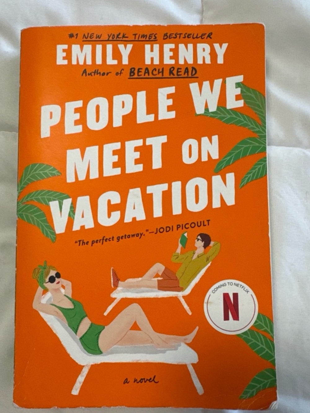 'People We Meet on Vacation' - Orange Paperback Novel